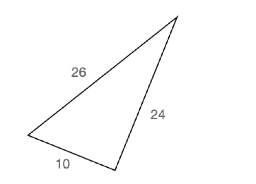 Does this triangle have a Right Angle?